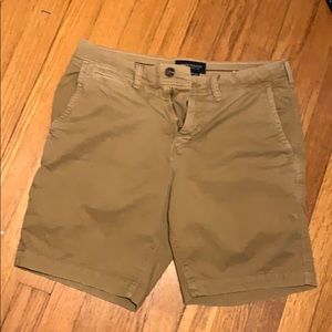 American Eagle dark khaki shorts
